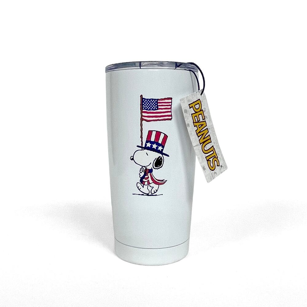 Peanuts Snoopy Stay Chill 17 oz Insulated Tumbler New Patriotic Stainless Steel